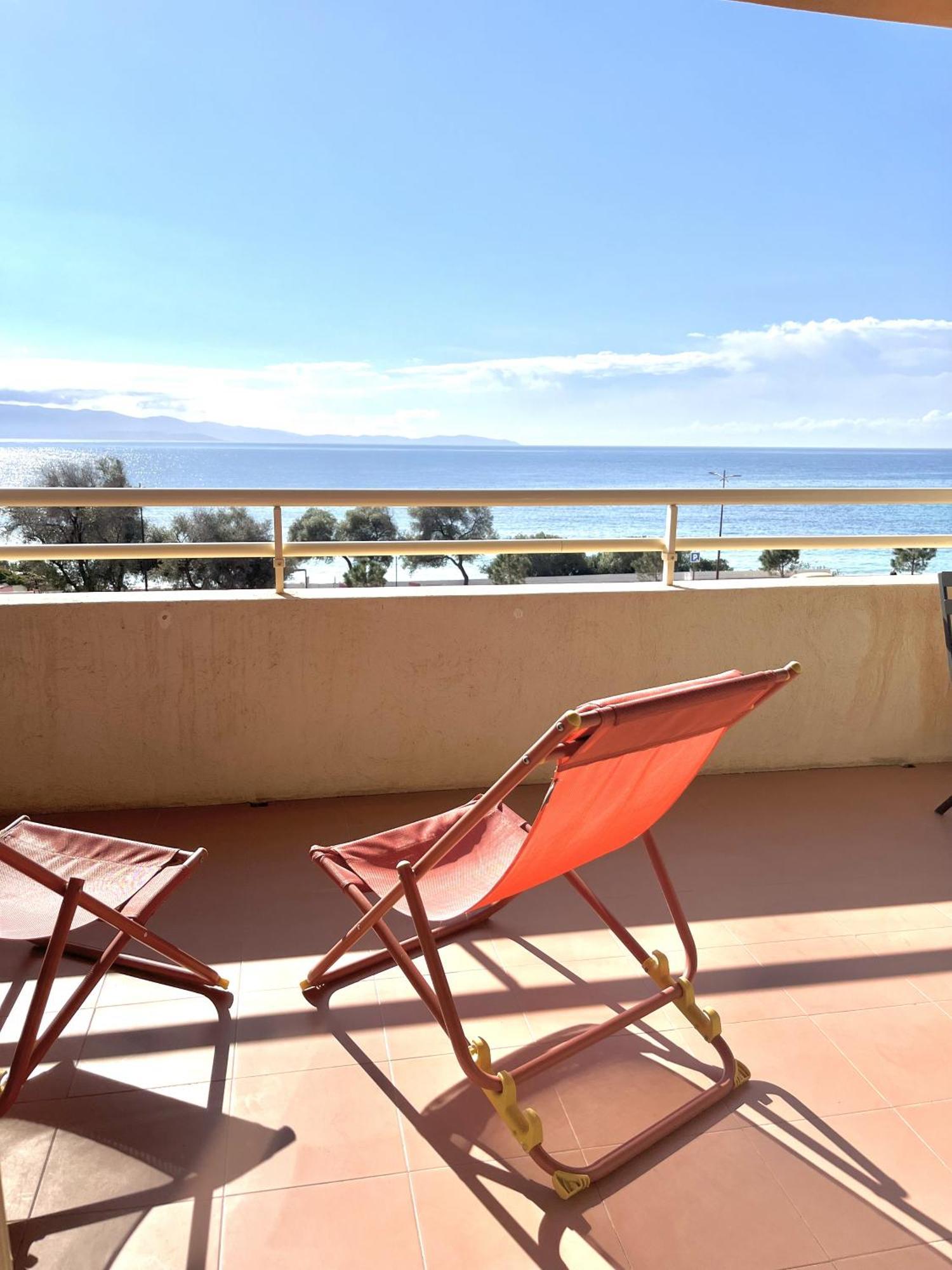 Aria Marina Duplex Vue Mer Route Des Sanguinaires, Plage A 50M, Parking Gratuit, 4 Pers Ajaccio  Extérieur photo